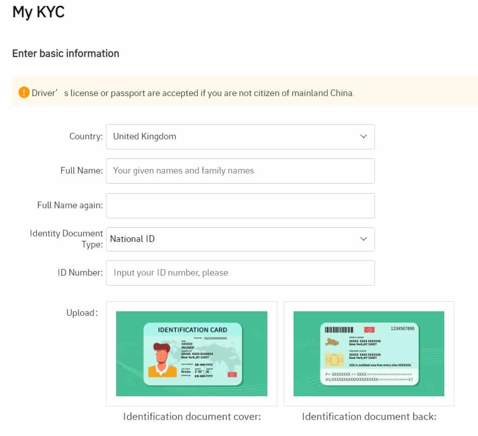 Cum să completați KYC (Verificarea ID-ului) pe Gate.io Pasul 3