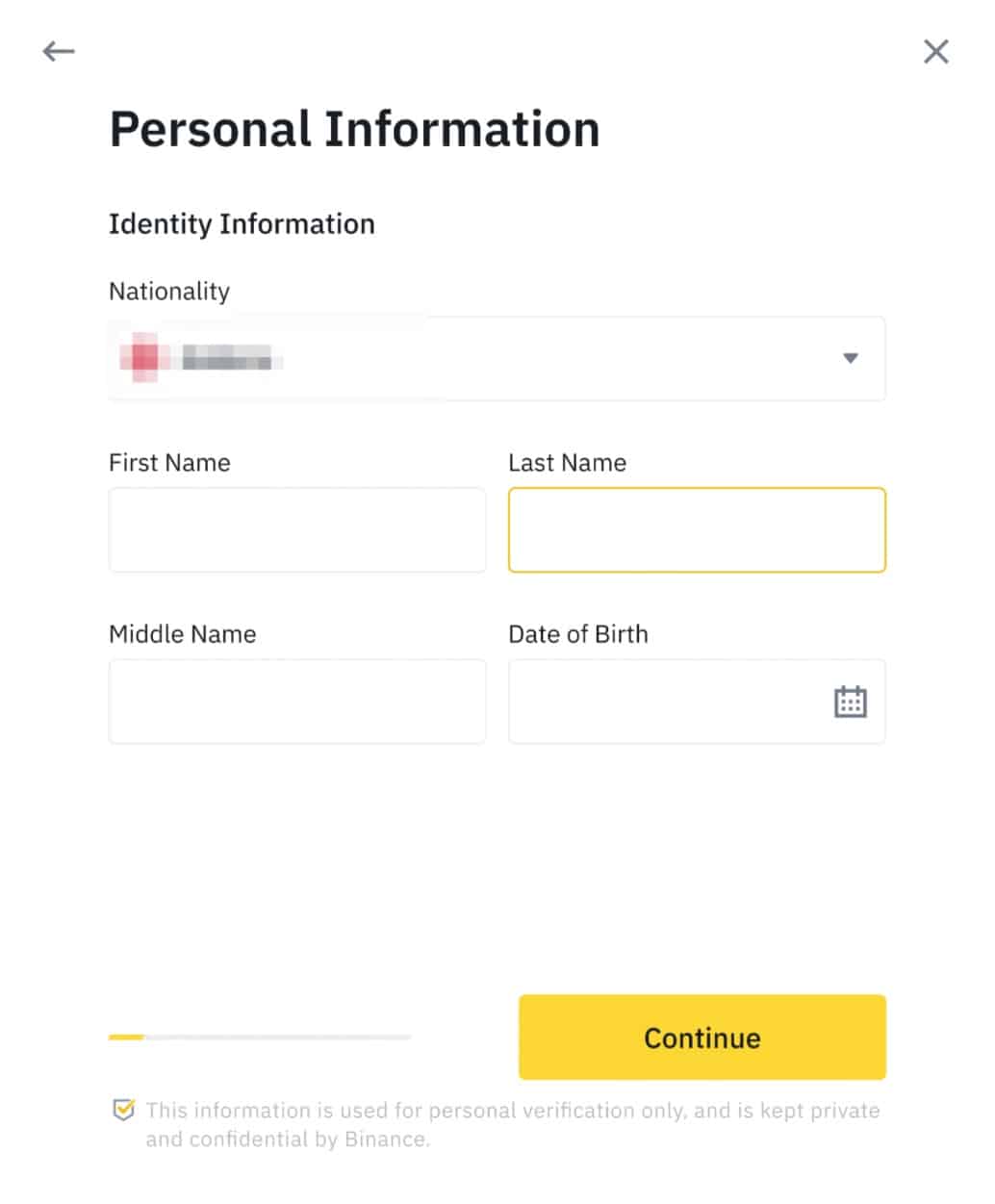 How To Complete KYC ID Verification on Binance Step 5 - How To Buy Bloktopia