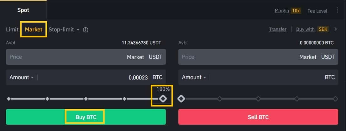 How to Conduct Spot Trading on Binance Step 4